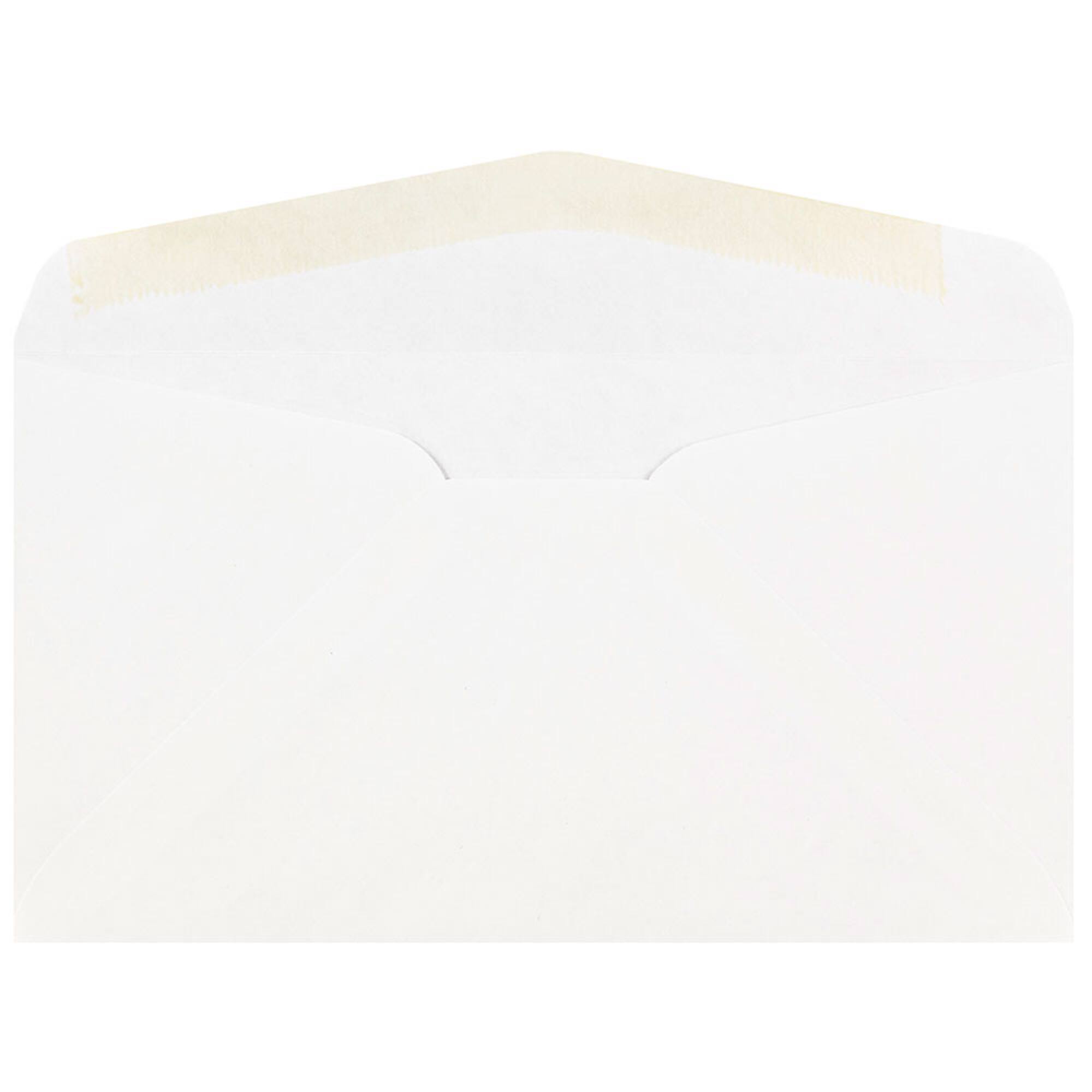 JAM Paper 3.6" x 6.5" White Business Commercial Envelopes